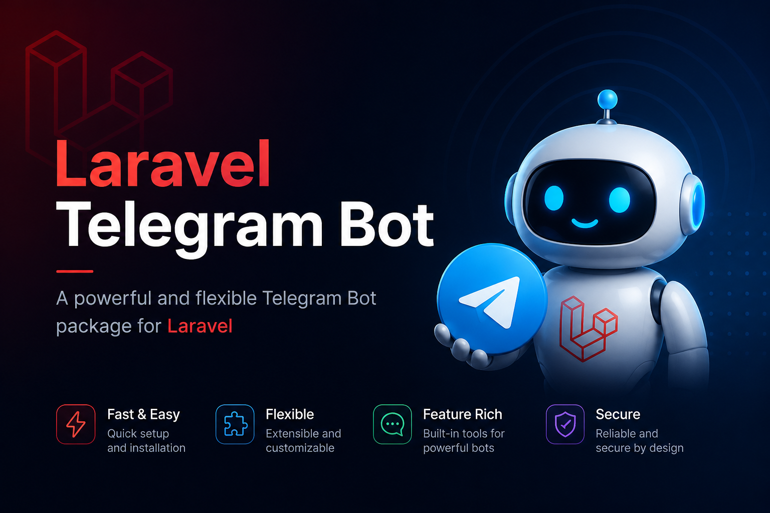 Laravel Telegram Bot package cover